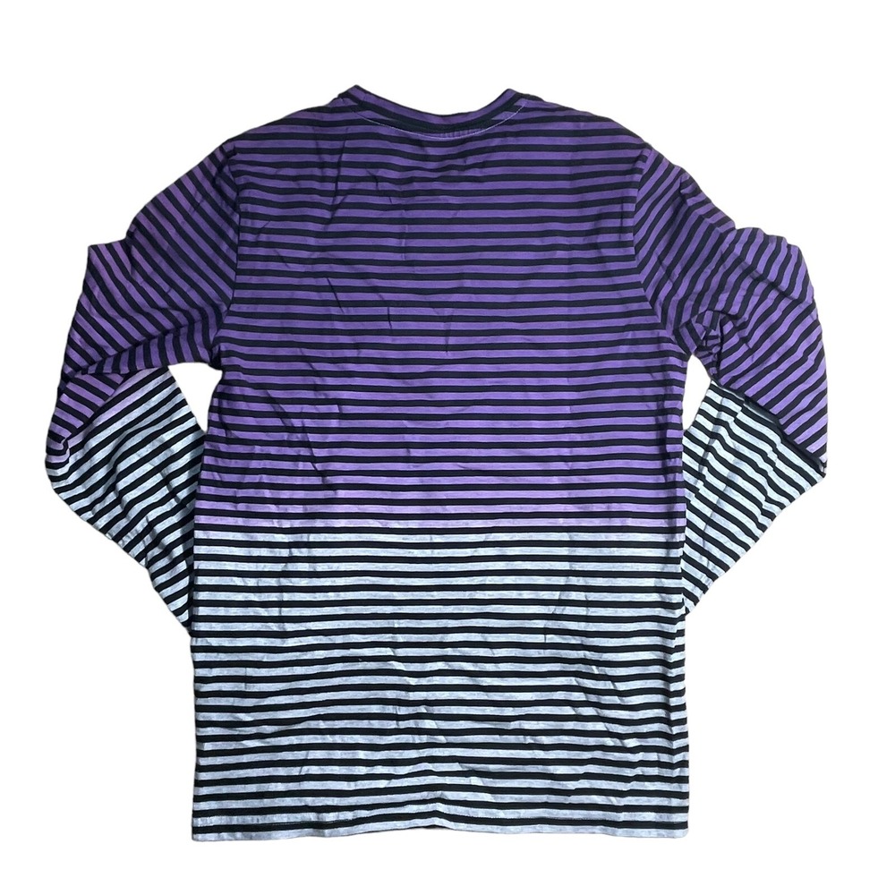 PRPS Heather Grey/Purple‎ Striped Pullover Sweater Men's Size Small - Picture 5 of 7